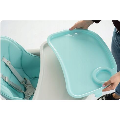 Scaun de masa cu roti Ricokids Tugo - Turcoaz, Culoare: Turquoise,poza 5