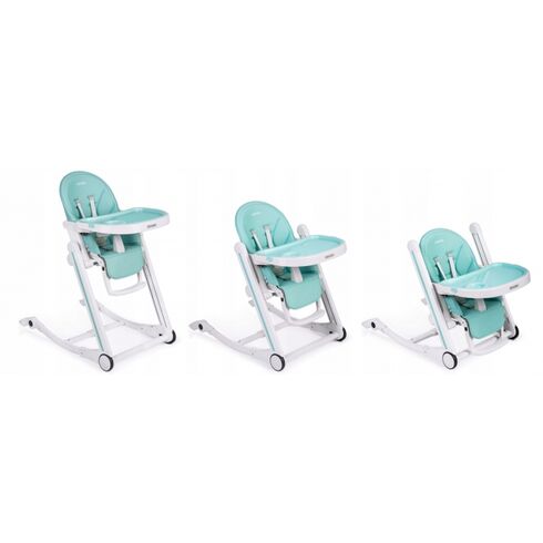 Scaun de masa cu roti Ricokids Tugo - Turcoaz, Culoare: Turquoise,poza 2