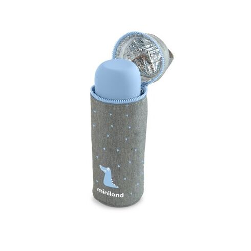 Gentuta Izoterma Thermibag Silky 350 ml Azure Miniland, Culoare: Albastru, Cantitate: 350ml,poza 2
