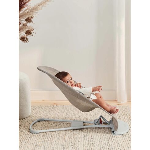 Balansoar Balance Soft, Grey Beige/White, Mesh BabyBjorn, Culoare: Bej,poza 3
