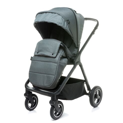 Carucior reversibil cu roti de cauciuc (max. 22 Kg) 4Baby EVERSO Gri, Culoare: Gri,poza 3