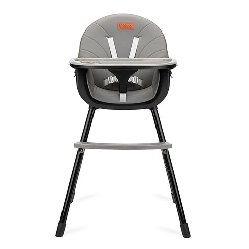 Scaun de masa copii Momi Flovi, Piele ecologica, Black, Culoare: Negru,poza 2