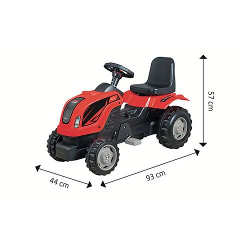 Tractor cu pedale si remorca Micromax MMX Galben, Culoare: Galben - poza 3 - ExclusivMAG.ro
