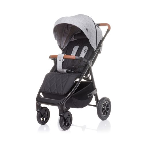 Carucior sport cu roti gonflabile (max. 22 Kg) 4Baby STINGER AIR Gri Deschis, Culoare: Gri deschis  - ExclusivMAG.ro