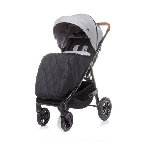 Carucior sport cu roti gonflabile (max. 22 Kg) 4Baby STINGER AIR Gri Deschis, Culoare: Gri deschis - poza 4 - ExclusivMAG.ro