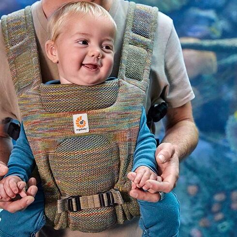 Marsupiu Ergobaby Aerloom Seagrass Green, Culoare: Multicolor - poza 3 - ExclusivMAG.ro