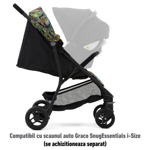 Carucior Graco Breaze Lite 2 Kaleidoscope, Culoare: Verde inchis,poza 4  - ExclusivMAG.ro Carucior Graco Breaze Lite 2 Kaleidoscope, Culoare: Verde inchis,poza 4