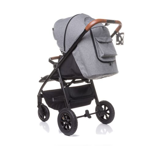 Carucior sport cu roti gonflabile (max. 22 Kg) 4Baby STINGER AIR Gri, Culoare: Gri,poza 5