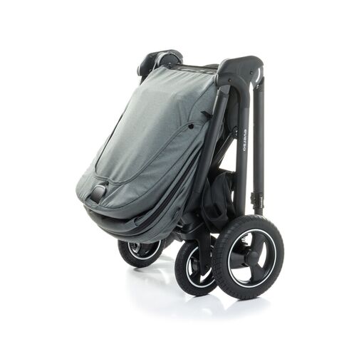 Carucior reversibil cu roti de cauciuc (max. 22 Kg) 4Baby EVERSO Gri, Culoare: Gri,poza 9