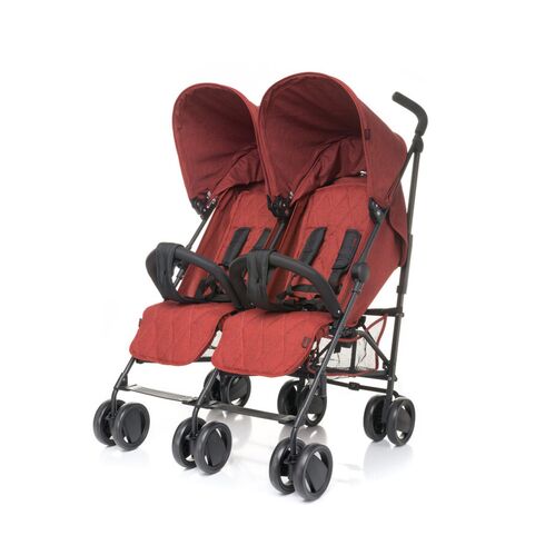 Carucior sport pentru gemeni 4Baby TWINS Rosu  - ExclusivMAG.ro