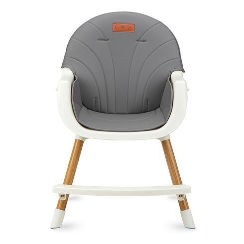 Scaun de masa copii Momi Flovi, Piele ecologica, Dark Grey, Culoare: Gri,poza 5