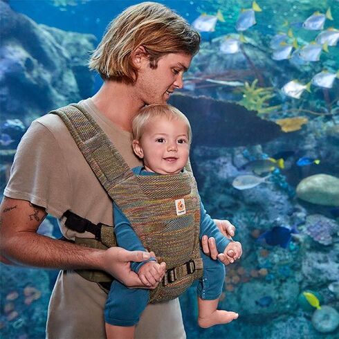 Marsupiu Ergobaby Aerloom Seagrass Green, Culoare: Multicolor - poza 4 - ExclusivMAG.ro