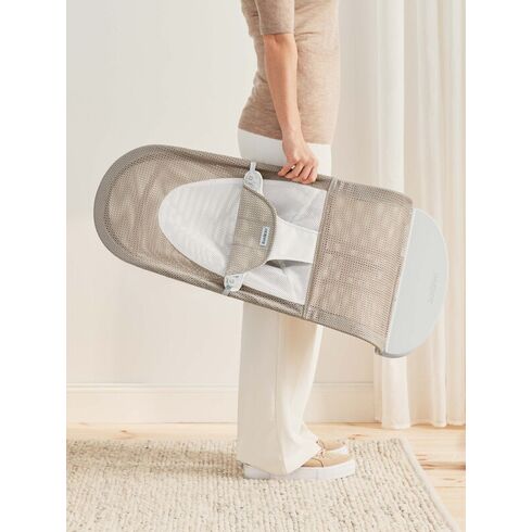 Balansoar Balance Soft, Grey Beige/White, Mesh BabyBjorn, Culoare: Bej,poza 5