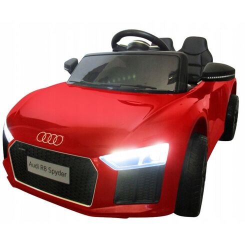 Masinuta electrica cu telecomanda Audi R8 R-Sport Rosu, Culoare: Rosu, Capacitate acumulator: 6V