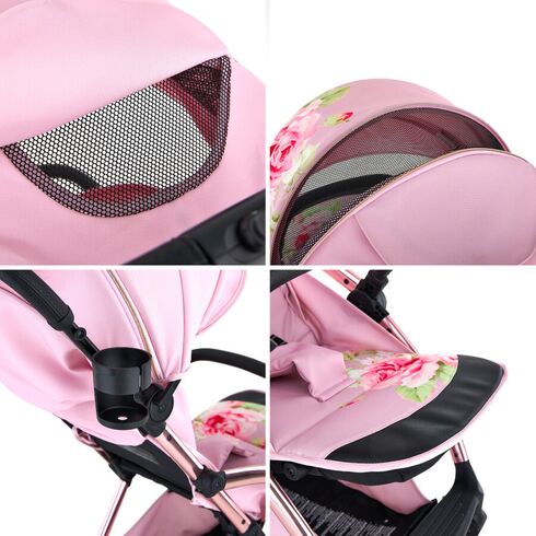 Carucior Leclerc colectia Monnalisa Antique Pink, Culoare: Roz,poza 6