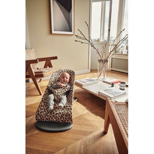 Balansoar BabyBjorn Bliss Beige/Leopard, Bumbac Editie Limitata, Culoare: Multicolor,poza 3