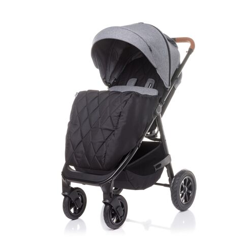 Carucior sport cu roti gonflabile (max. 22 Kg) 4Baby STINGER AIR Gri, Culoare: Gri,poza 2