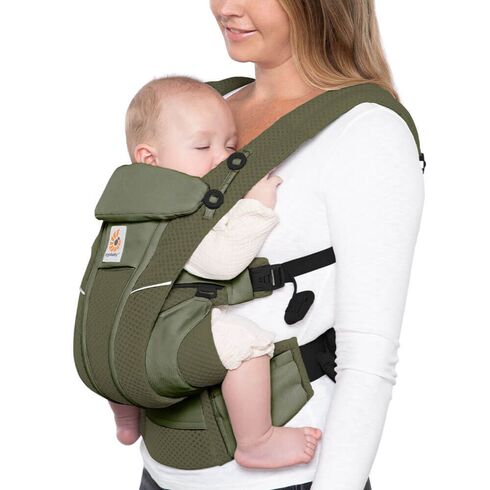 Marsupiu Ergobaby OMNI Breeze Olive, Culoare: Verde,poza 4