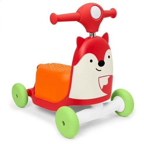 Skip Hop - Trotineta 3 in 1 Ride on Vulpe, Culoare: Rosu