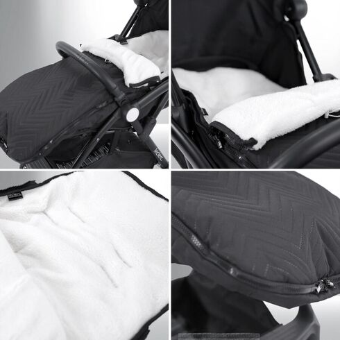 Husa de picioare Leclerc Deluxe Black, Culoare: Gri/Negru,poza 2