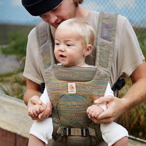Marsupiu Ergobaby Aerloom Seagrass Green, Culoare: Multicolor - poza 2 - ExclusivMAG.ro