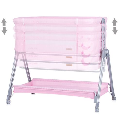 Patut Co-Sleeper Chipolino Pretty Close blush, Culoare: Roz,poza 3