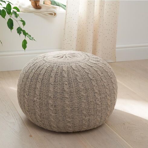 Fotoliu Pouffe Stone Tutti Bambini, Culoare: Crem,poza 3