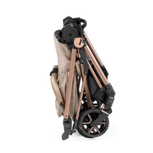 Carucior 3 in 1 Peg Perego Vivace, Lounge, 0 - 22 kg, Mon Amour, Bej / Roz, Culoare: Crem,poza 7