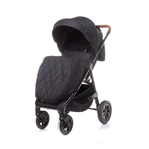 Carucior sport cu roti gonflabile (max. 22 Kg) 4Baby STINGER AIR Negru, Culoare: Negru,poza 2