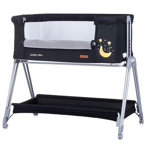 Patut Co-Sleeper Chipolino Pretty Close raven, Culoare: Negru,poza 4