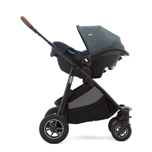 Scoica auto Joie i-Snug cu tetiera reglabila, nastere-75 cm Lagoon - poza 7 - ExclusivMAG.ro