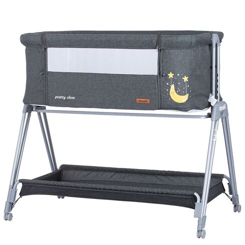 Patut Co-Sleeper Chipolino Pretty Close anthracite, Culoare: Gri,poza 2