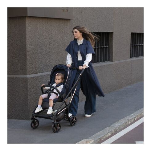 Carucior 3 in 1 Peg Perego Vivace, Lounge, Pagoda, 0 - 22 kg, Blue Shine, Culoare: Albastru,poza 16