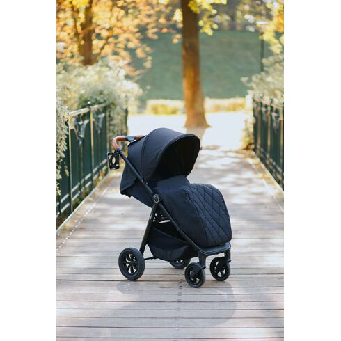 Carucior sport cu roti gonflabile (max. 22 Kg) 4Baby STINGER AIR Negru, Culoare: Negru,poza 5