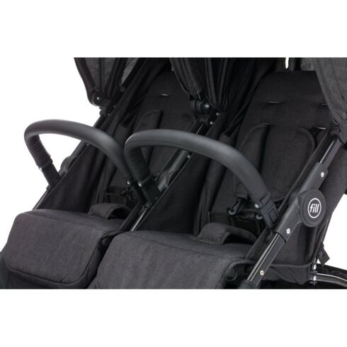 Carucior pentru gemeni Duo complet Black Fillikid - poza 4 - ExclusivMAG.ro