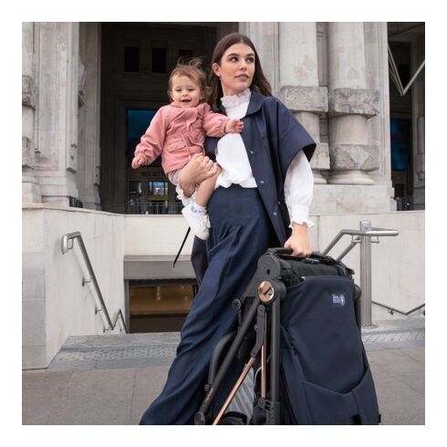 Carucior 3 in 1 Peg Perego Vivace, Lounge, Pagoda, 0 - 22 kg, Blue Shine, Culoare: Albastru,poza 14