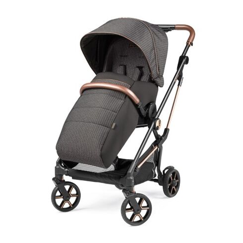 Carucior 3 in 1 Peg Perego Vivace, Lounge, 0 - 22 kg, 500, Negru/Gri, Culoare: Gri/Negru,poza 2