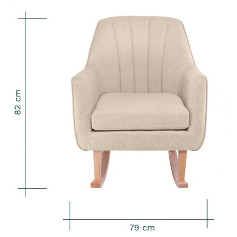 Fotoliu pentru alaptat 2 in 1 Noah - Stone Tutti Bambini, Culoare: Crem,poza 11