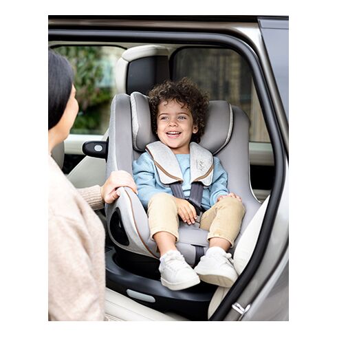 Scaun auto Joie i-Size i-Harbour Signature, nastere-105 cm Carbon, Culoare: Gri/Negru, Grupa: 0-18kg (0 luni - 4 ani),poza 9