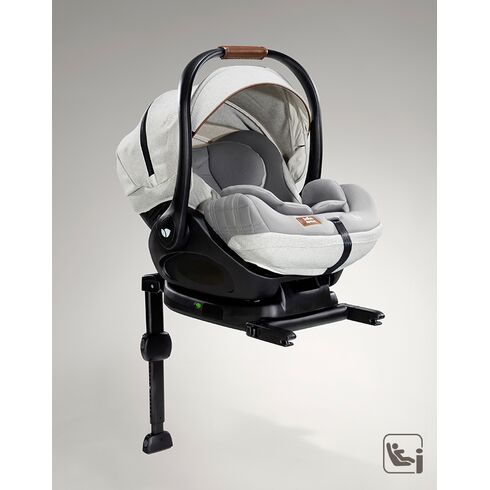 Scoica auto inclinabila i-Size i-Level Recline Oyster, colectia Signature, nastere-85 cm, Culoare: Gri deschis, Grupa: 0-13kg (0 luni - 12 luni) - poza 3 - ExclusivMAG.ro