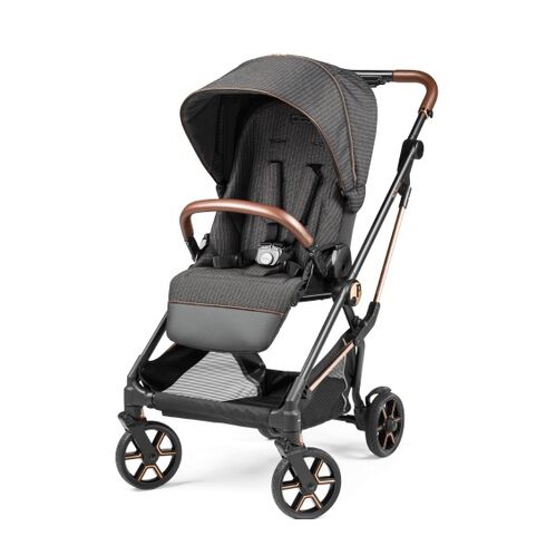 Carucior 3 in 1 Peg Perego Vivace, Lounge, 0 - 22 kg, 500, Negru/Gri, Culoare: Gri/Negru,poza 3
