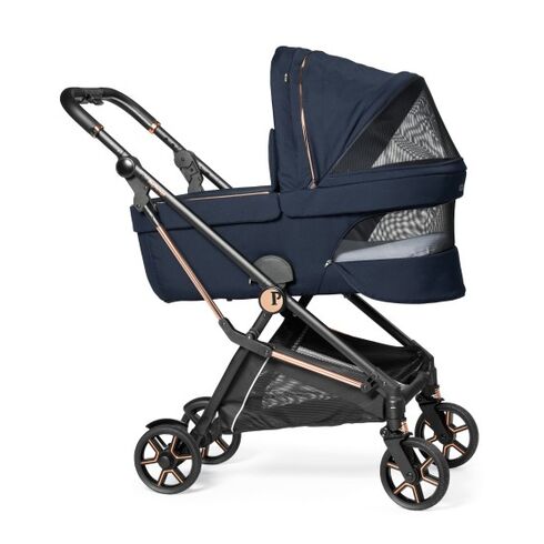 Carucior 3 in 1 Peg Perego Vivace, SLK, Pagoda, 0 - 22 kg, Blue Shine, Culoare: Albastru,poza 2  - ExclusivMAG.ro Carucior 3 in 1 Peg Perego Vivace, SLK, Pagoda, 0 - 22 kg, Blue Shine, Culoare: Albastru,poza 2