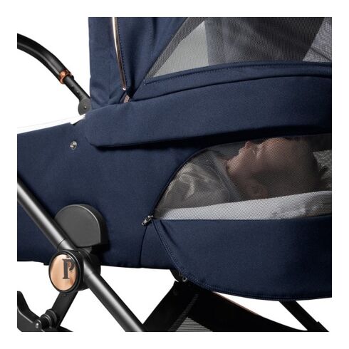 Carucior 3 in 1 Peg Perego Vivace, Lounge, Pagoda, 0 - 22 kg, Blue Shine, Culoare: Albastru,poza 15
