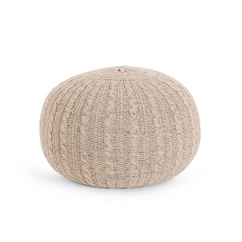 Fotoliu Pouffe Stone Tutti Bambini, Culoare: Crem