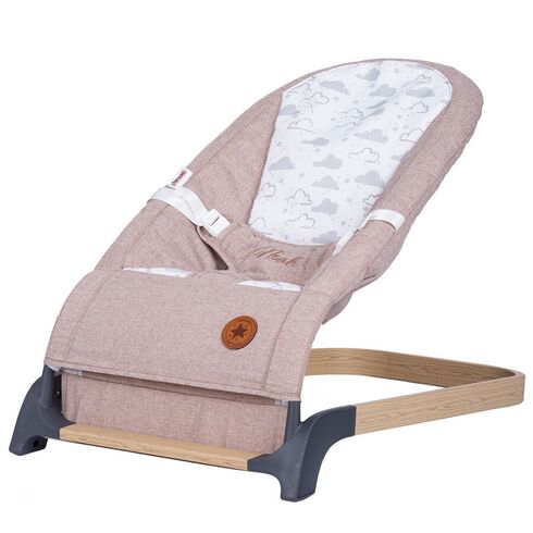 Scaunel balansoar Chipolino Noah humus wood, Culoare: Crem