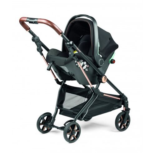 Carucior 3 in 1 Peg Perego Vivace, SLK, 0 - 22 kg, 500, Negru/Gri, Culoare: Gri/Negru,poza 2