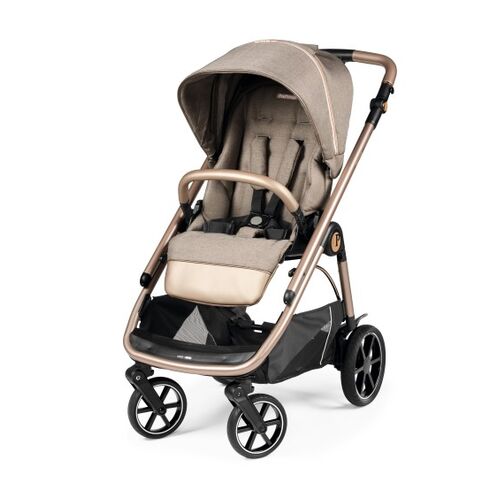 Carucior 3 in 1 Peg Perego Veloce, SLK, 0 - 22 kg, Mon Amour, Bej / Roz, Culoare: Bej,poza 2