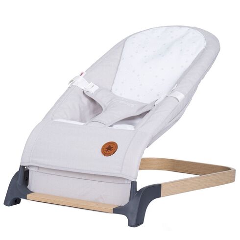 Scaunel balansoar Chipolino Noah platinum wood, Culoare: Gri deschis,poza 2
