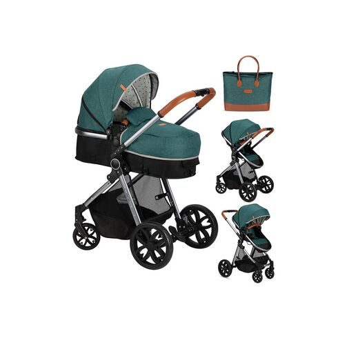 Carucior transformabil 2in1 Momi Limuru - Green, Culoare: Verde