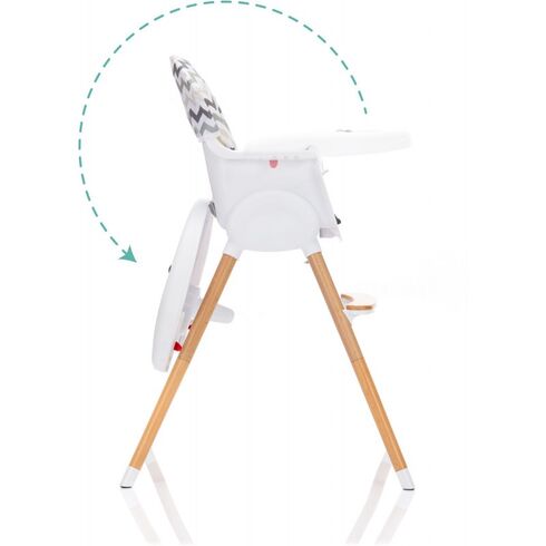 Scaun inalt pentru masa Paul Zick-Zack Fillikid, Culoare: Multicolor,poza 4